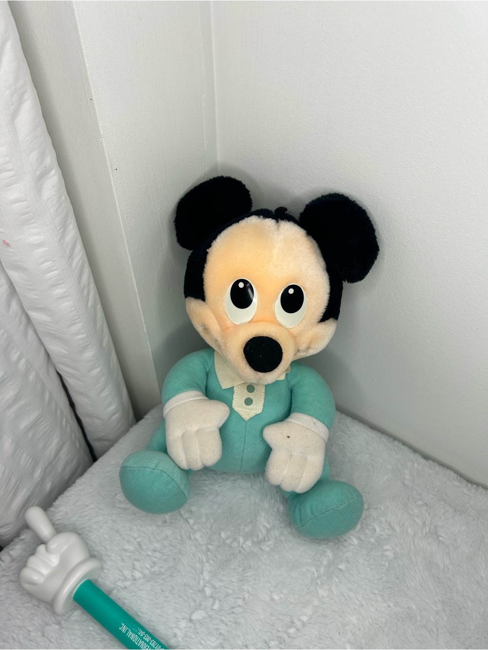 Disney Plush Mickey Mouse in Teal Outfit